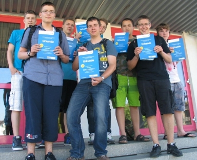 Naunhofer Mittelschüler nehmen an der experiNat 2012 teil